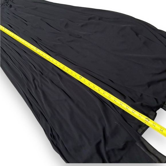 David’s Bridal Elegant Black Strapless Formal Empire Waist Maxi Dress - Picture 8 of 15